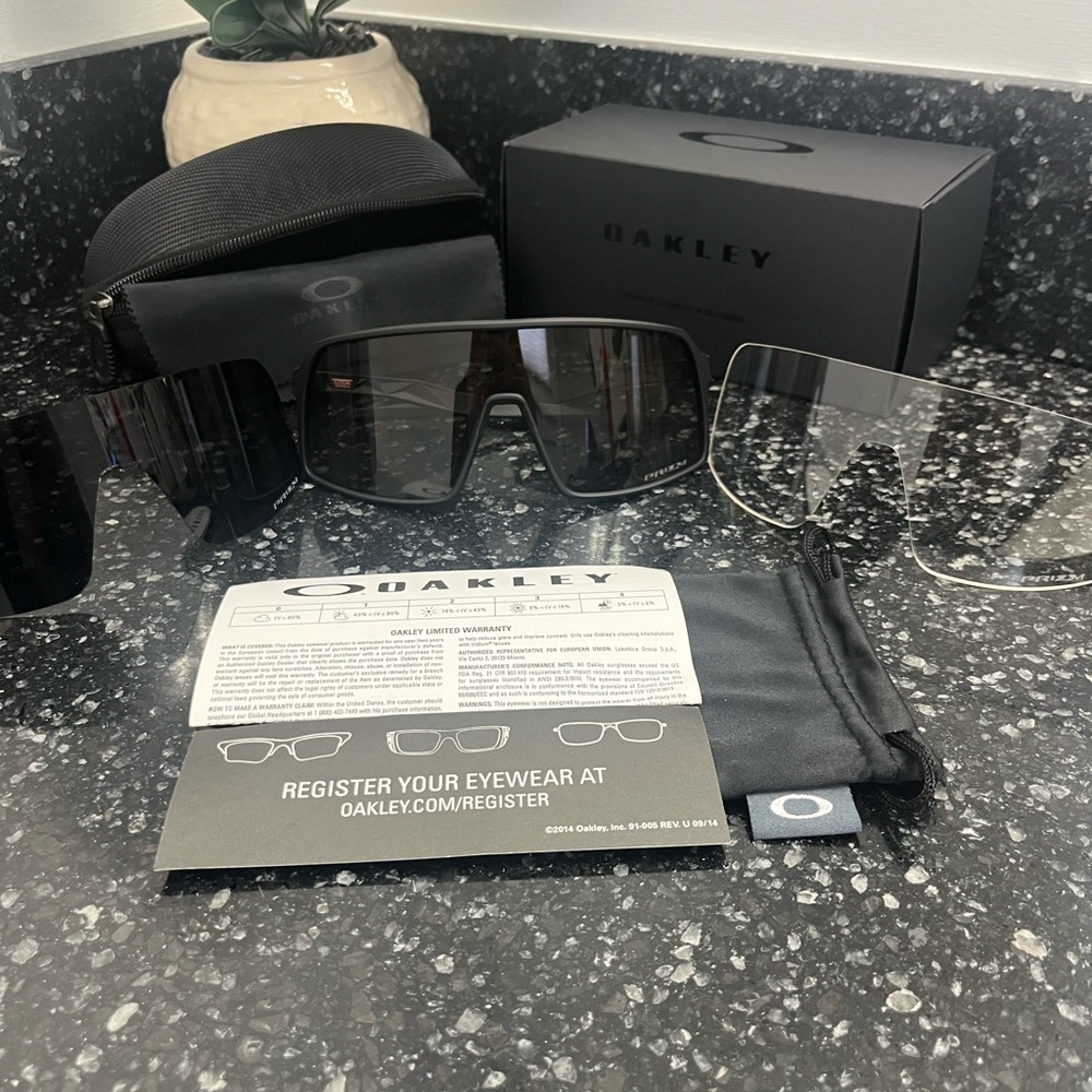 Oakley Sutro Prizm Black Men's Sunglasses 009406 - NEW w/Tags & Lenses
